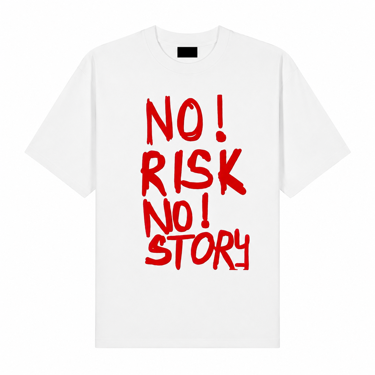 T-shirt Face No Risk No Story REVERSE